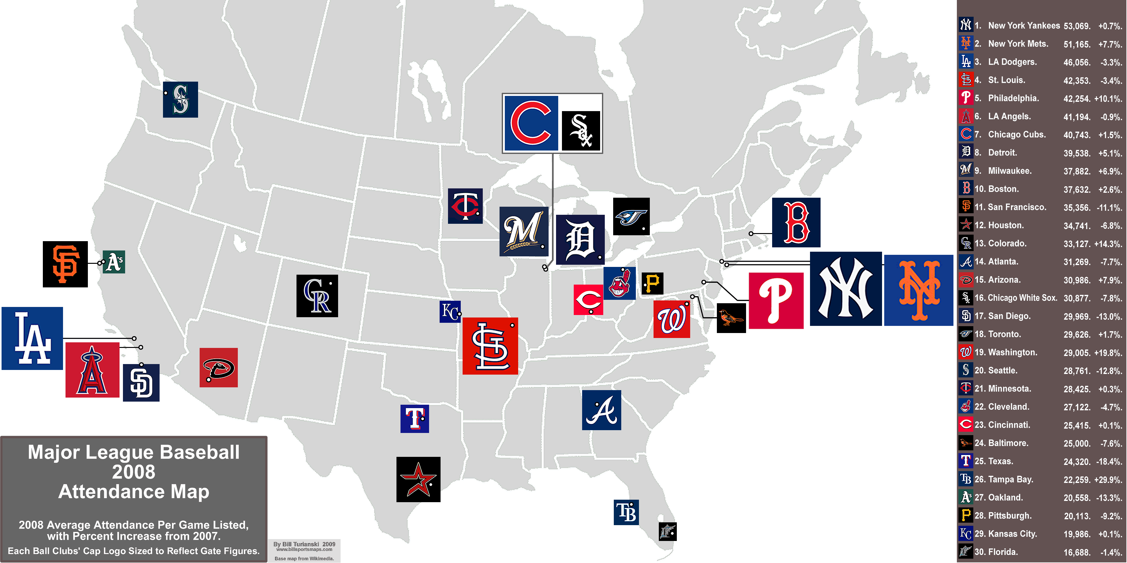 baseball team map