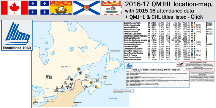 quebec-major-junior-hockey-league_map_2016_w-2015-16-attendances_arena-capacities_percent-caps_chl-qmjhl-titles_post_e_.gif